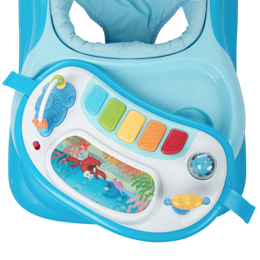 Loopstoeltje 2 in 1 "Sea World" - Blauw 