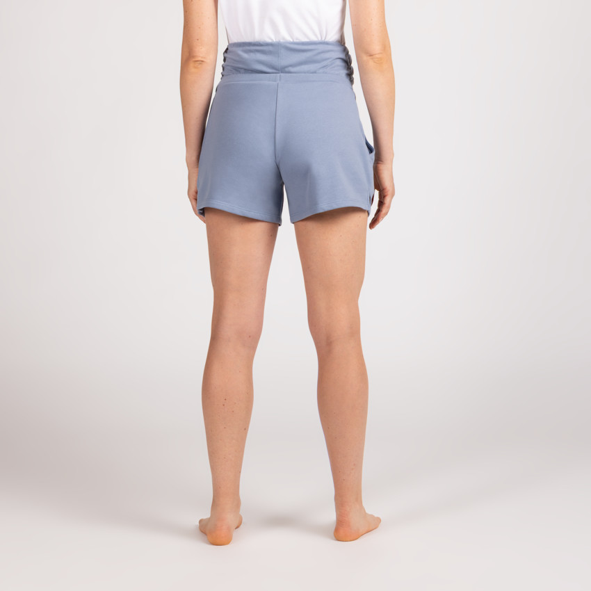 Short de grossesse avec bandeau haut en molleton uni 