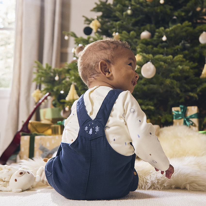 Ensemble salopette + t-shirt fantaisie pour bébé garçon 