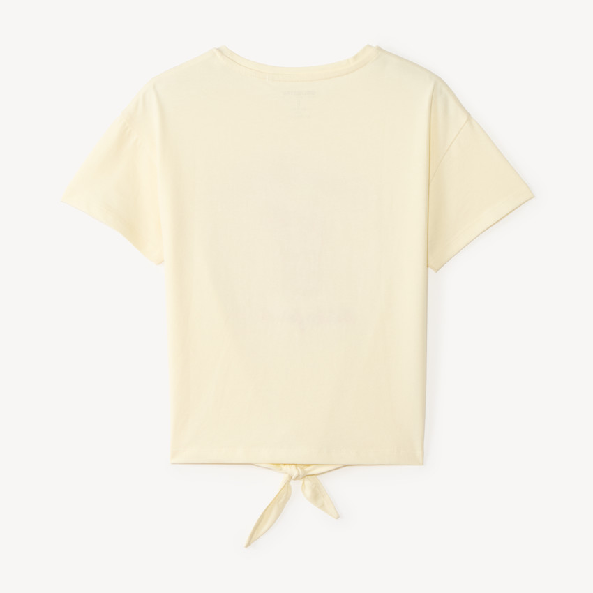 T-shirt manches courtes noué pour fille 