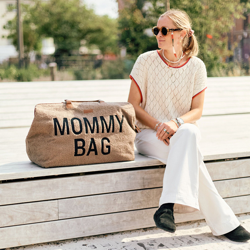 Sac à langer Mommy Bag Signature Teddy Brun clair 