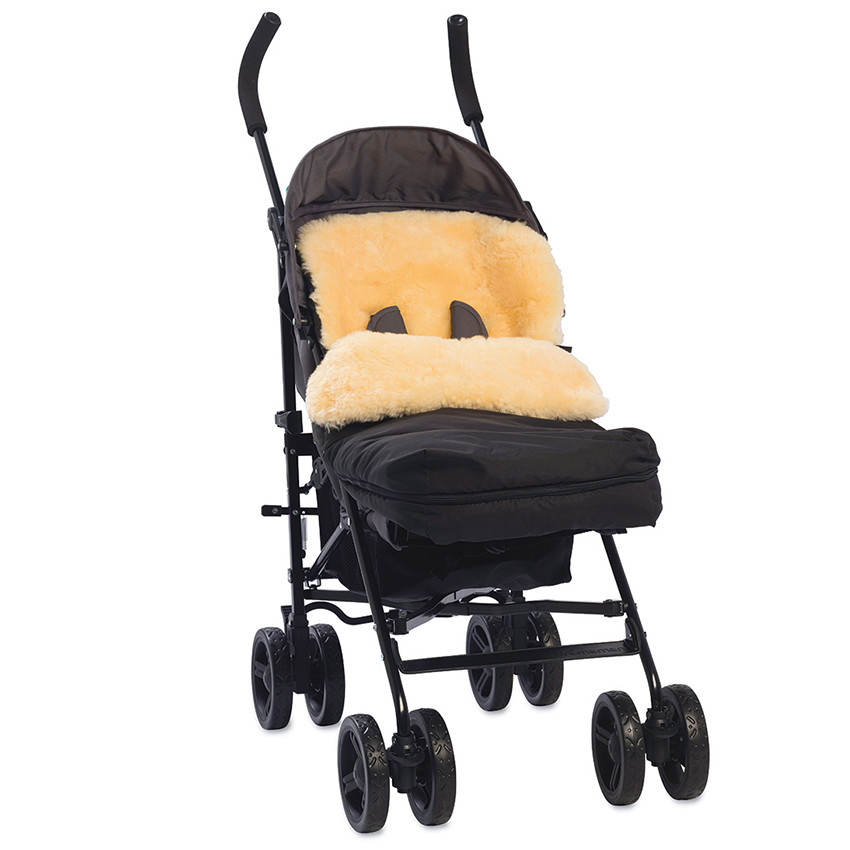 Chancelière universelle imitation mouton - Noir 