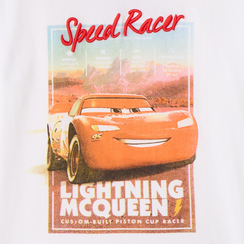 T-shirt manches courtes 1/2 oversize Flash McQueen Disney-Pixar garçon 