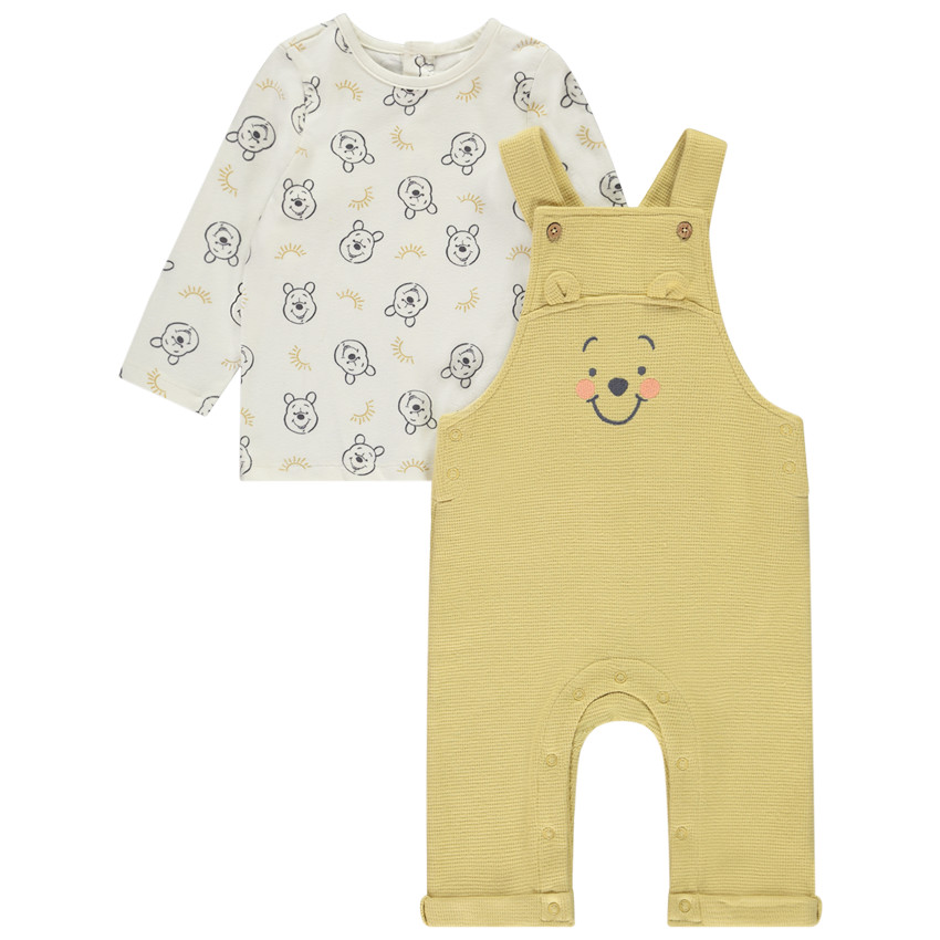 Salopette en T-shirt met lange mouwen Winnie Disney voor baby jongen 