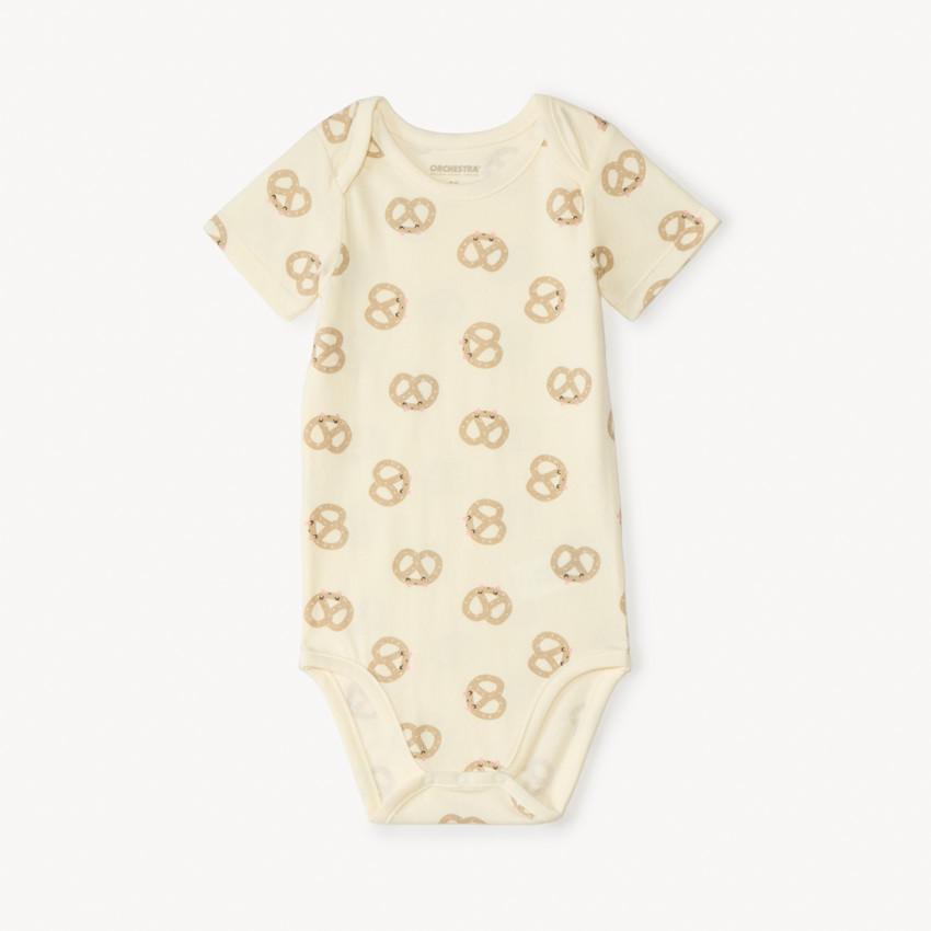 Set van 3 korte mouw rompertjes ontbijt voor baby meisjes 