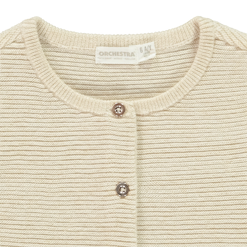 Glanzend gebreid vest voor meisjes 