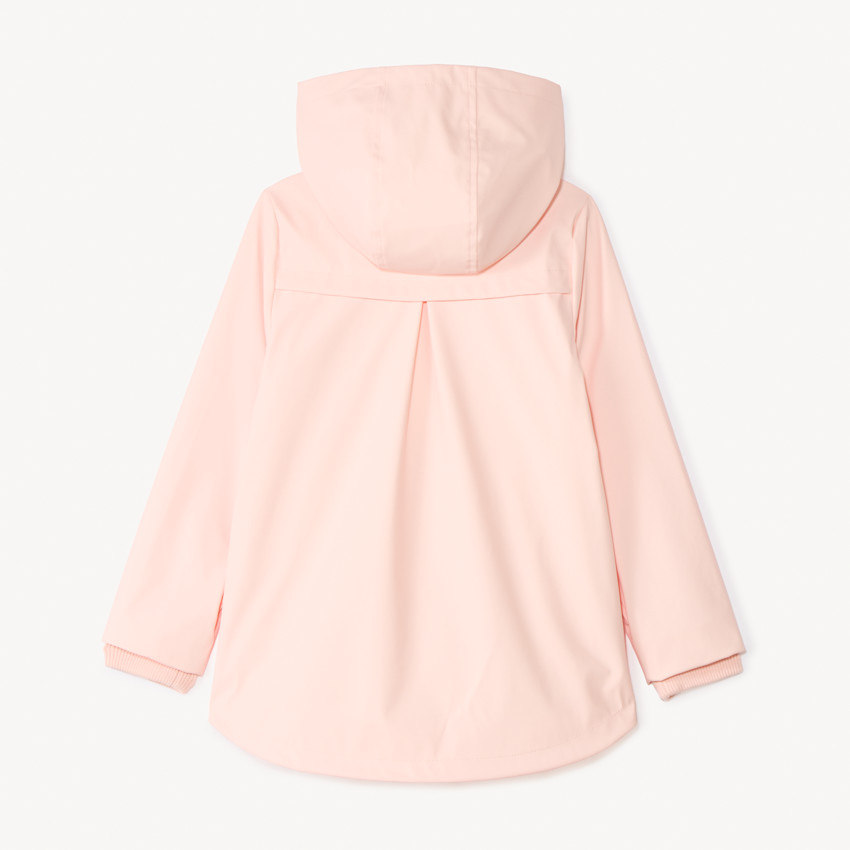 Parka gomme unie à capuche pour fille 