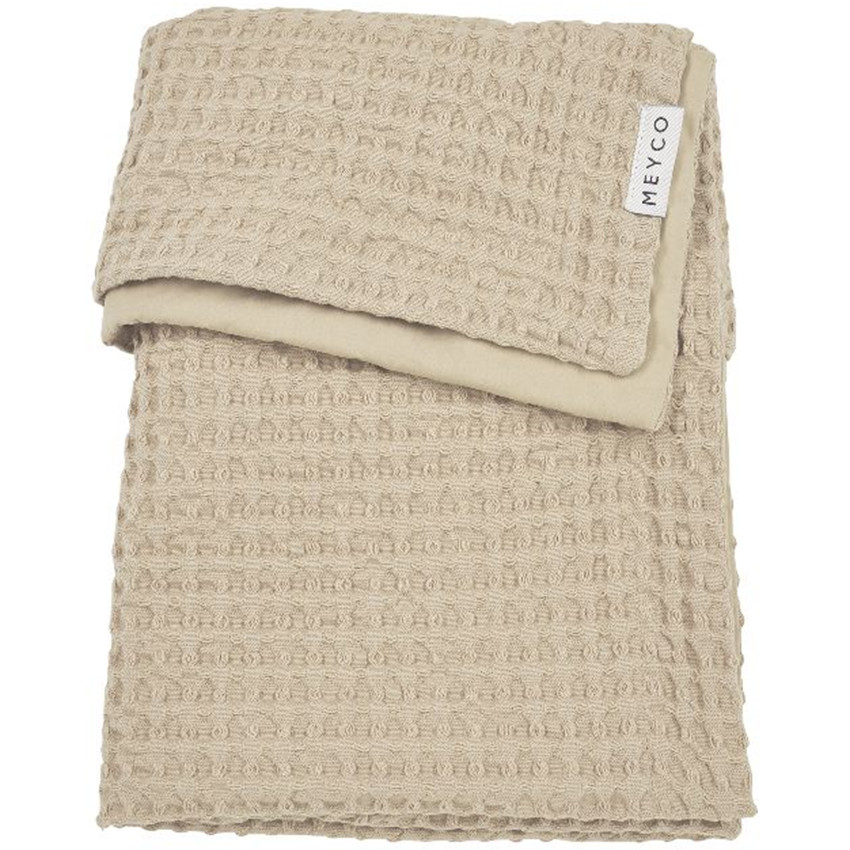 Couverture gauffré Coton Sand - 75x100 cm 