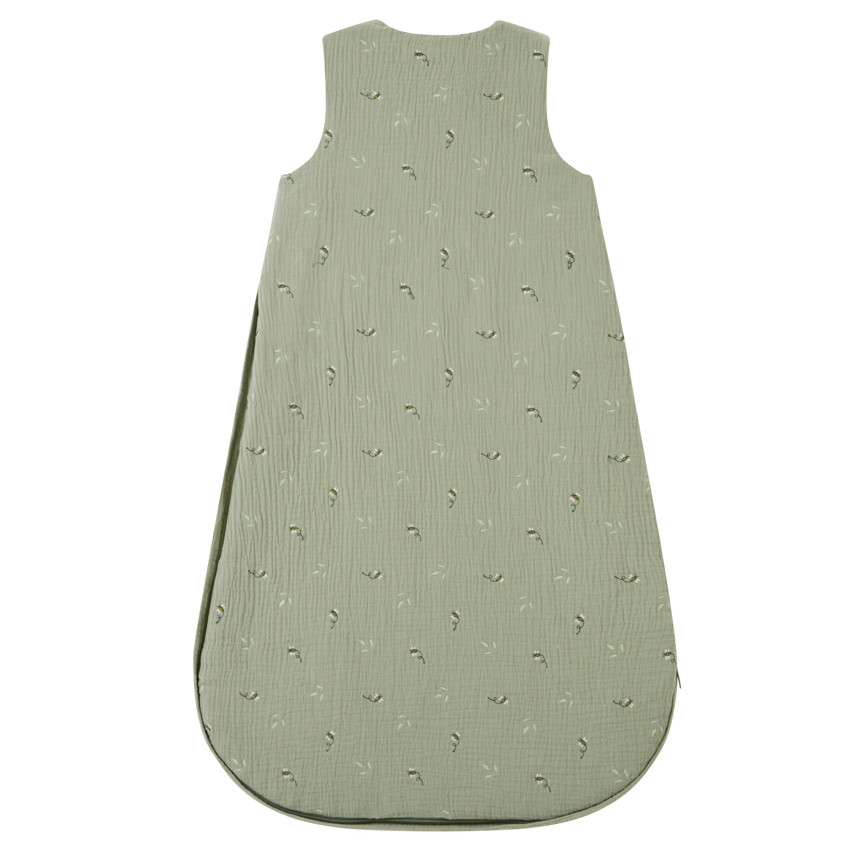 Gigoteuse brodée en double gaze TOG 2 Promenade Bucolique vert 