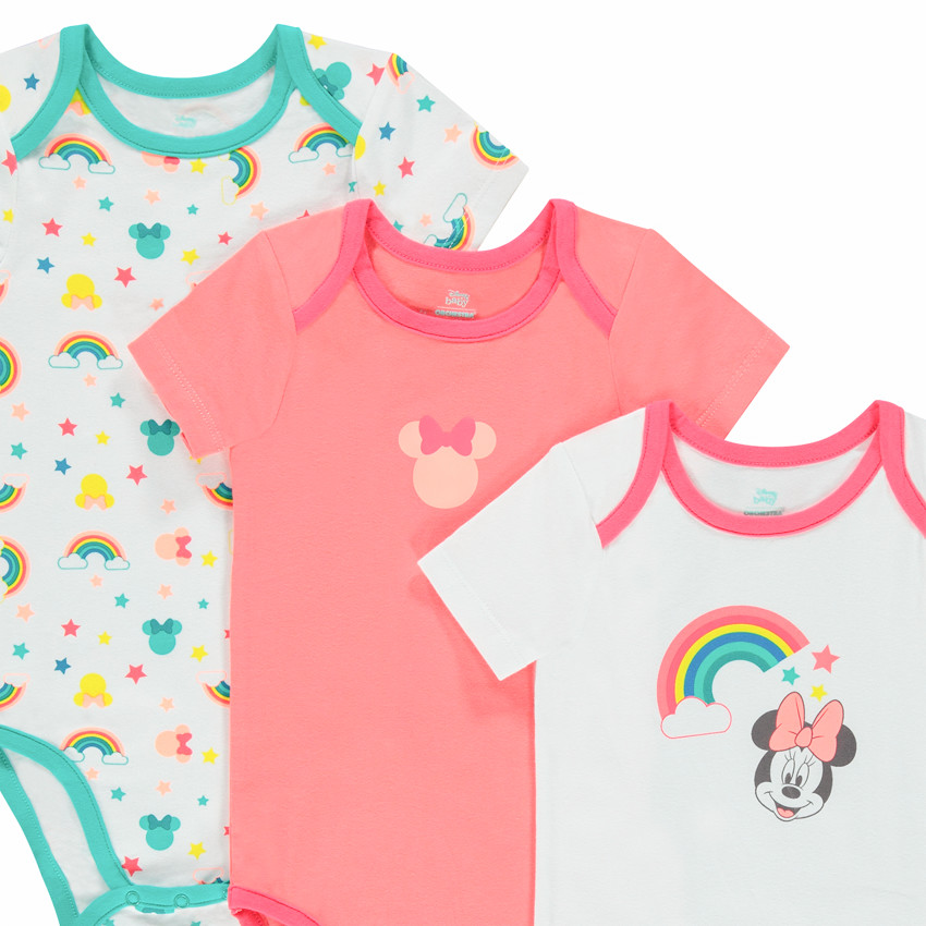 Set van 5 body’s met korte mouwen en Minnie-print (Disney) 