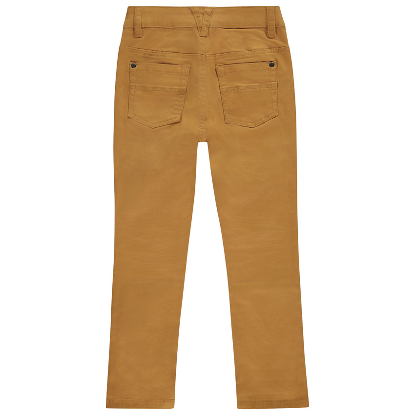 Jongens twill broek met kreuk-effect 