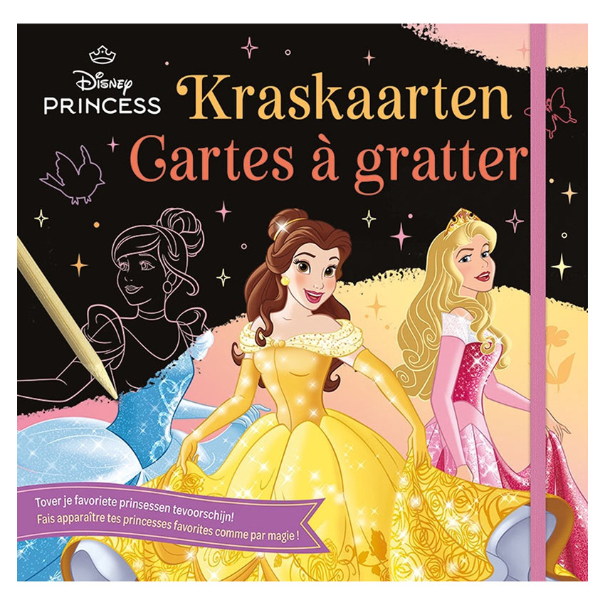 NL/FR – Disney Princess 8 Cartes à gratter +4A / Disney Princess 8 Kraskaarten +4J 