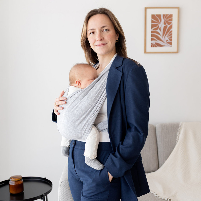 Porte bébé Echarpe Duo -T1- Mix Grey 