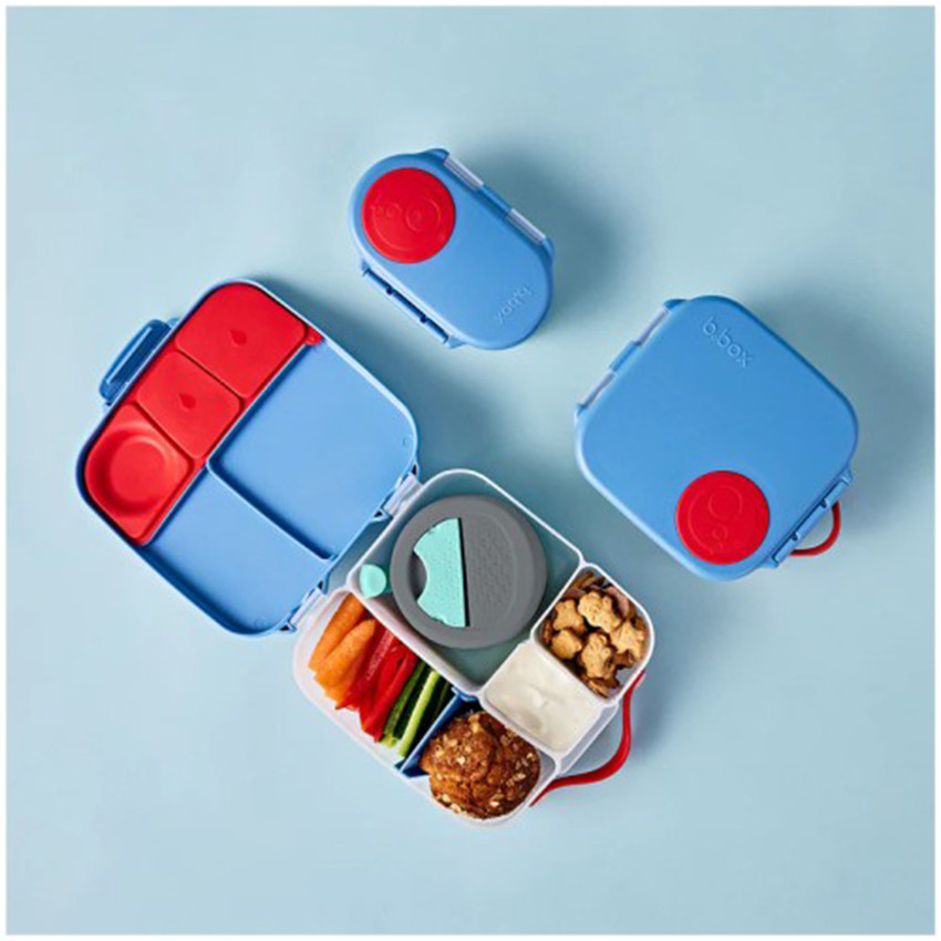 Lunchbox meerdere compartimenten Blauw 