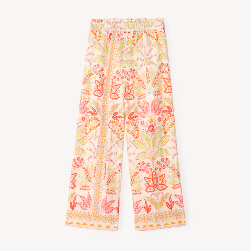 Pantalon fluide imprimé fantaisie fille 