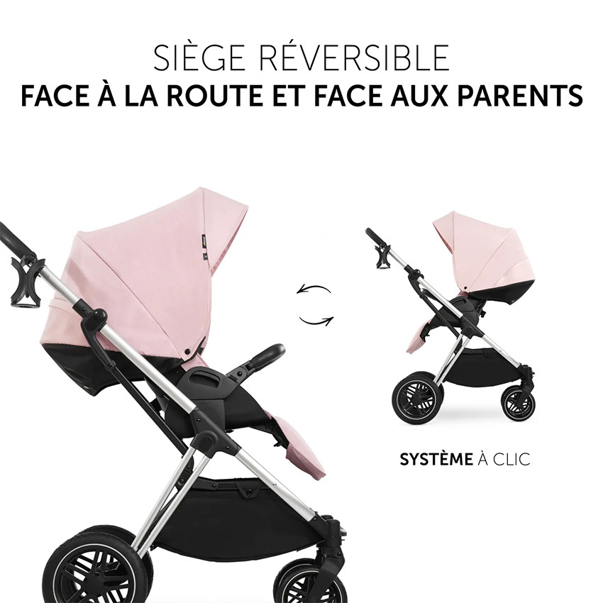 Set Vision X Poussette + Nacelle Melange Rose 