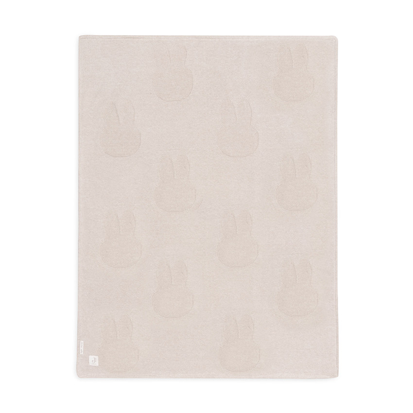 Deken bed Nijntje 100x150cm Nougat/Koraal Fleece 