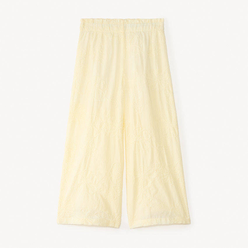 Gelaagde broek van geborduurd bloemenvoile meisjes 