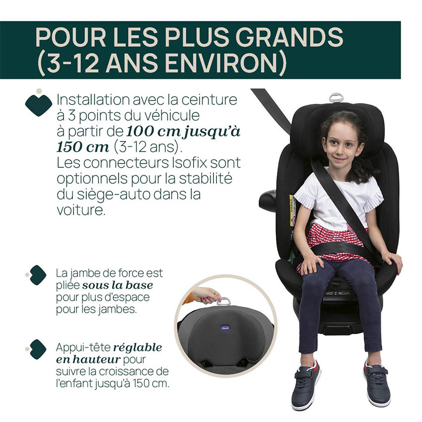 Siège auto EverOne i-Size 40-150cm Grey/Black 