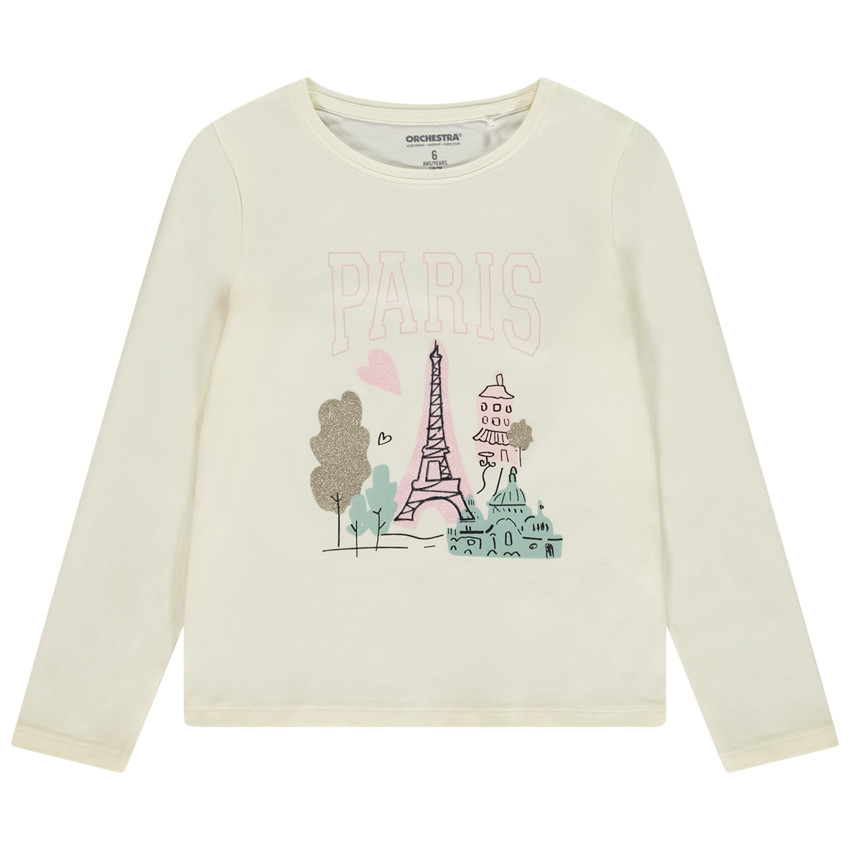 Lange mouwen T-shirt met Capitale print meisjes 