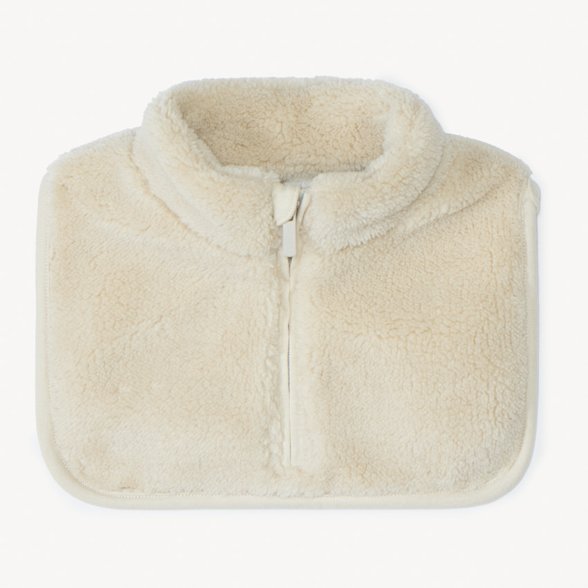 Zippered sherpa neck warmer for baby boy 