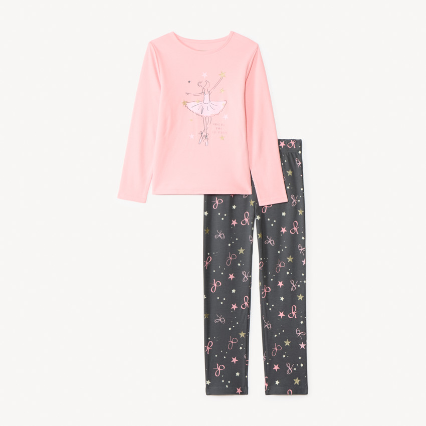 Set pyjama print danseuse ballerine pour fille 