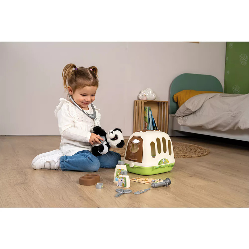 Chariot vétérinaire avec peluche panda 3ans+ 