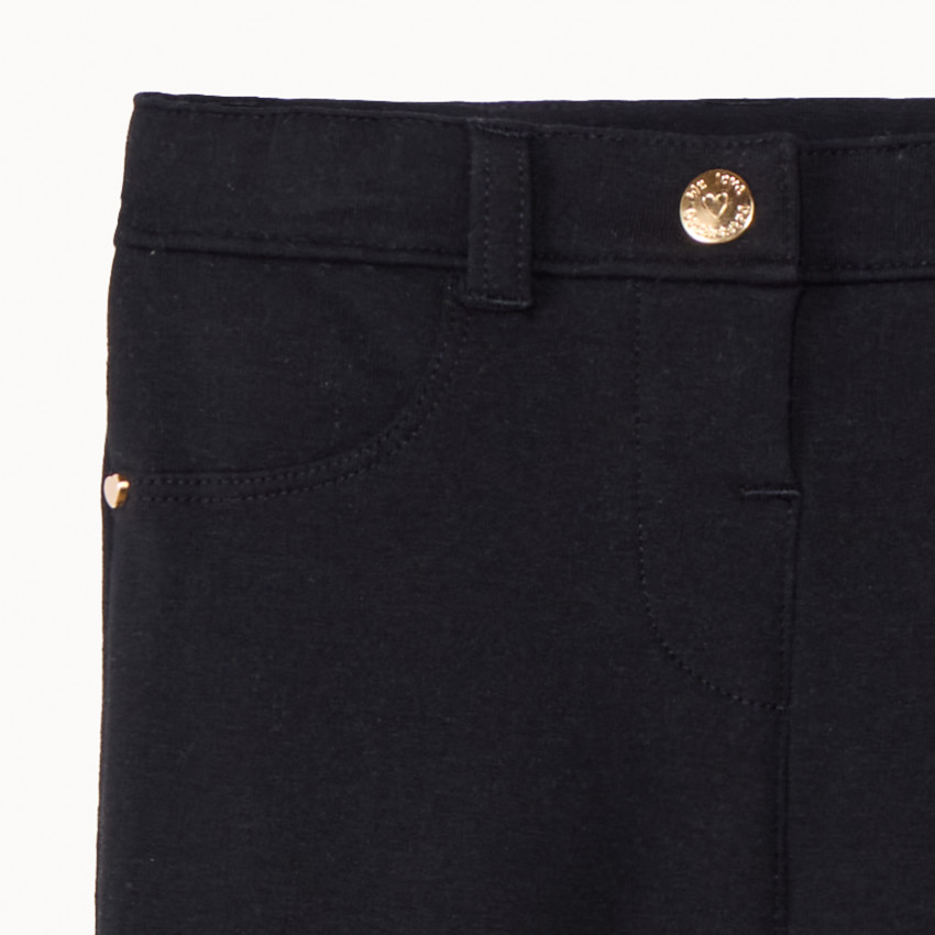 Broek in fleece voor baby meisje 