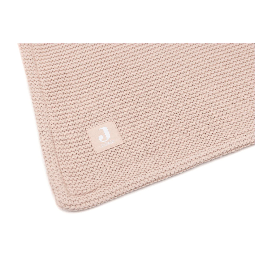 Deken wieg Basic Knit Fleece 75x100 cm - Wild Rose 