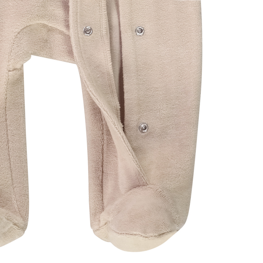 Dors-bien en velours avec broderie pour bébé 