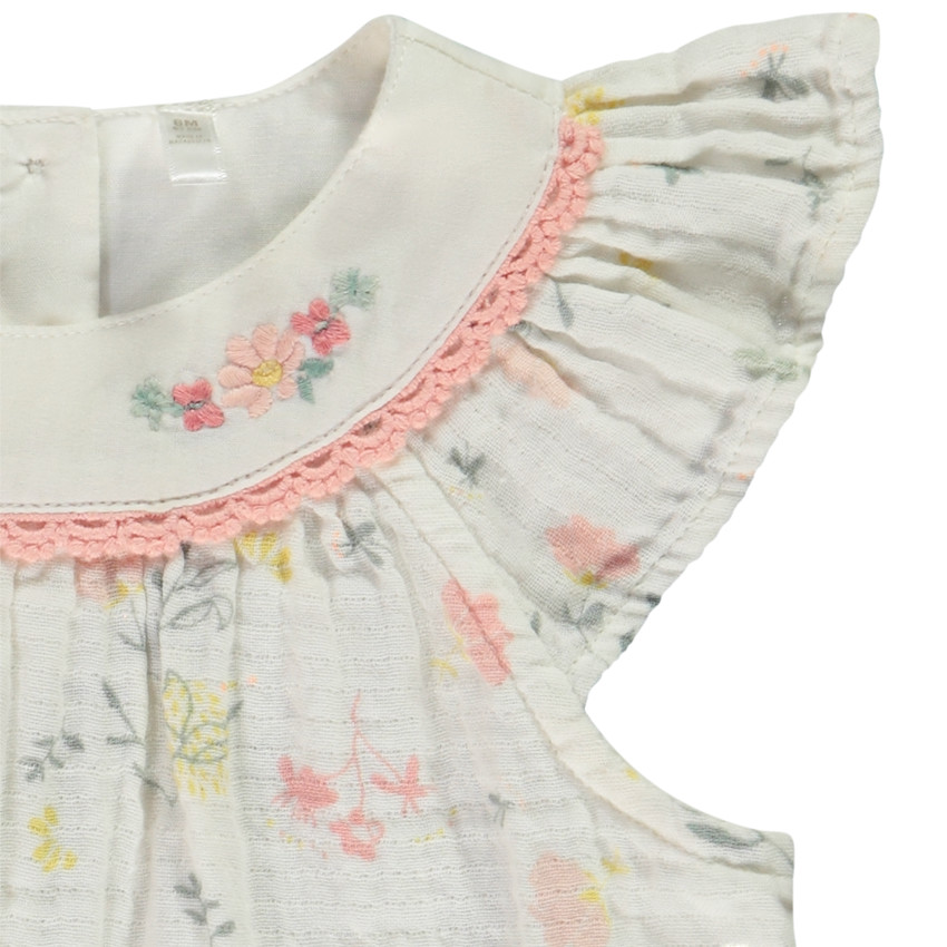 Ensemble 2-delige tuniek met print + bloomer voor baby meisjes 