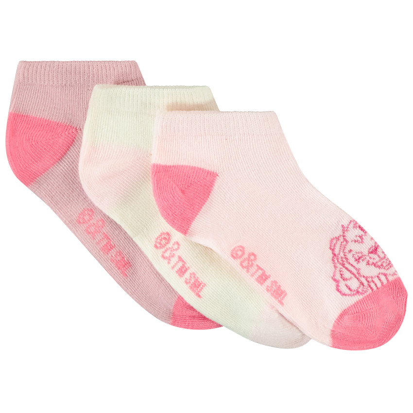 Lot de 3 paires de chaussettes courtes Stella Pat'Patrouille pour fille 