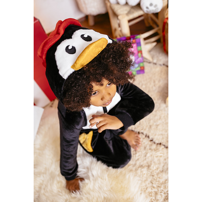 Surpyjama pingouin en sherpa 