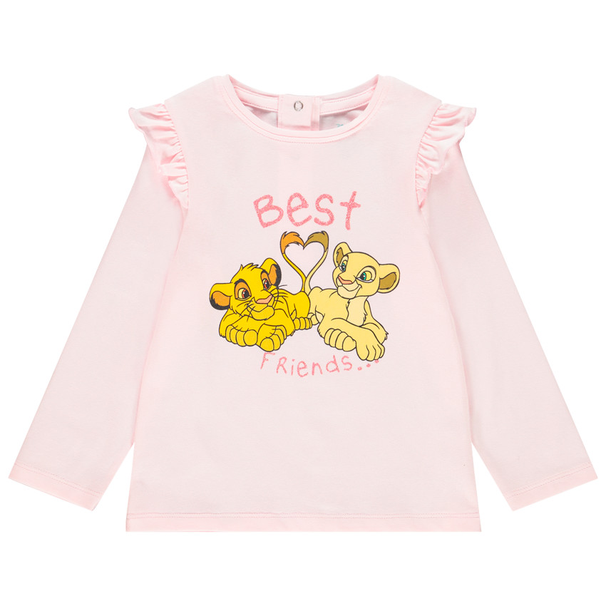 T-shirt manches longues en coton print Simba et Nala Disney pour bébé fille 