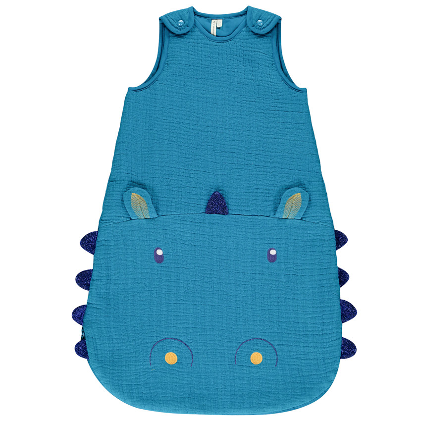 Gigoteuse sans manches en gaze de coton TOG 3.5 - Rhinocéros 
