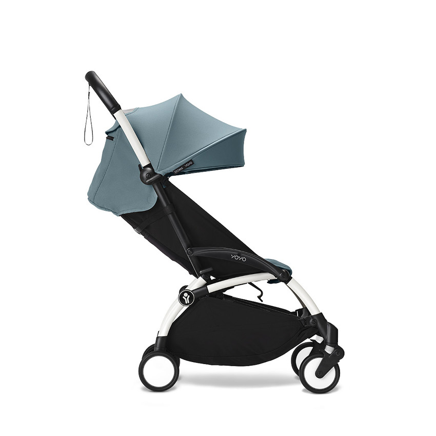 Kinderwagen Stokke® YOYO³ vanaf 6 maanden - frame wit/Aqua 