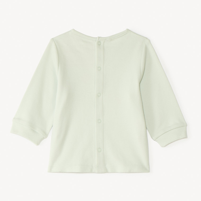 Twee-delige pyjama in interlock met lange mouwen t-shirt + broek voor babyjongen (verschillende afwerkingen afhankelijk van de leeftijd) 