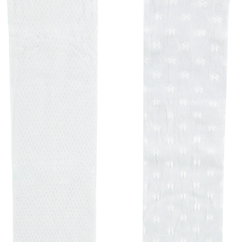 Lot de 2 paires de collants fin pour bébé fille 