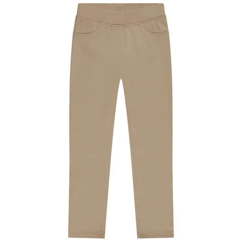 Jegging uni en molleton fille 