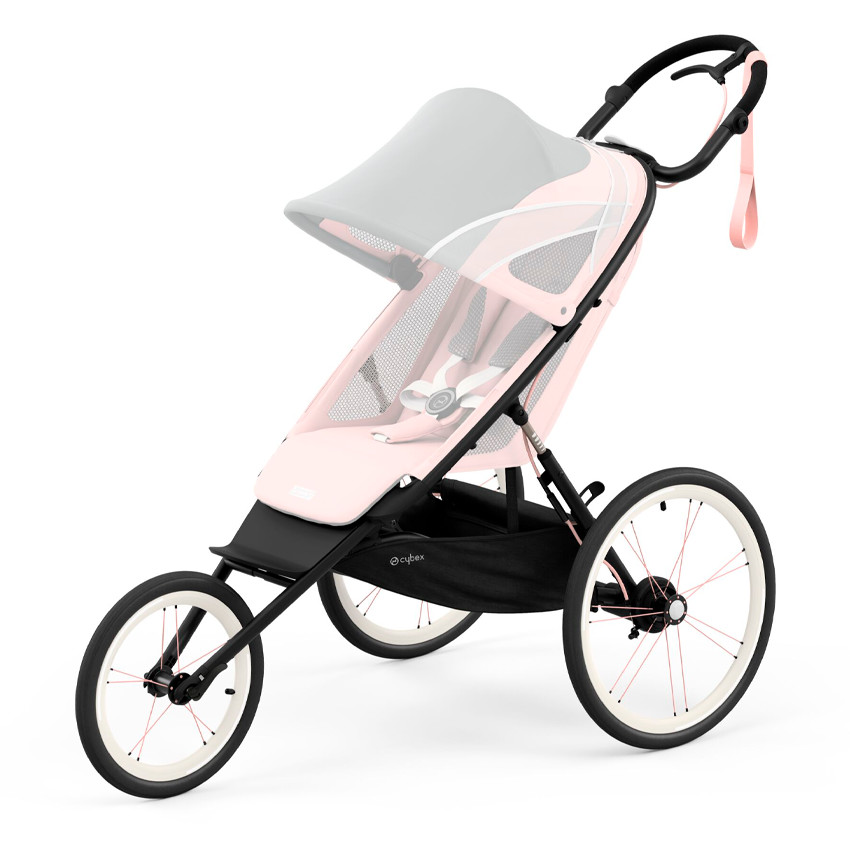 Châssis poussette running AVI - Black/Pink 