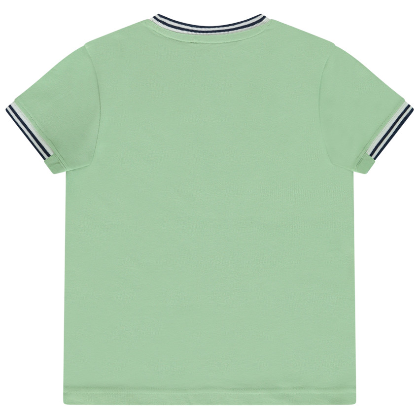 T-shirt met korte mouwen in piqué katoen voor jongens 