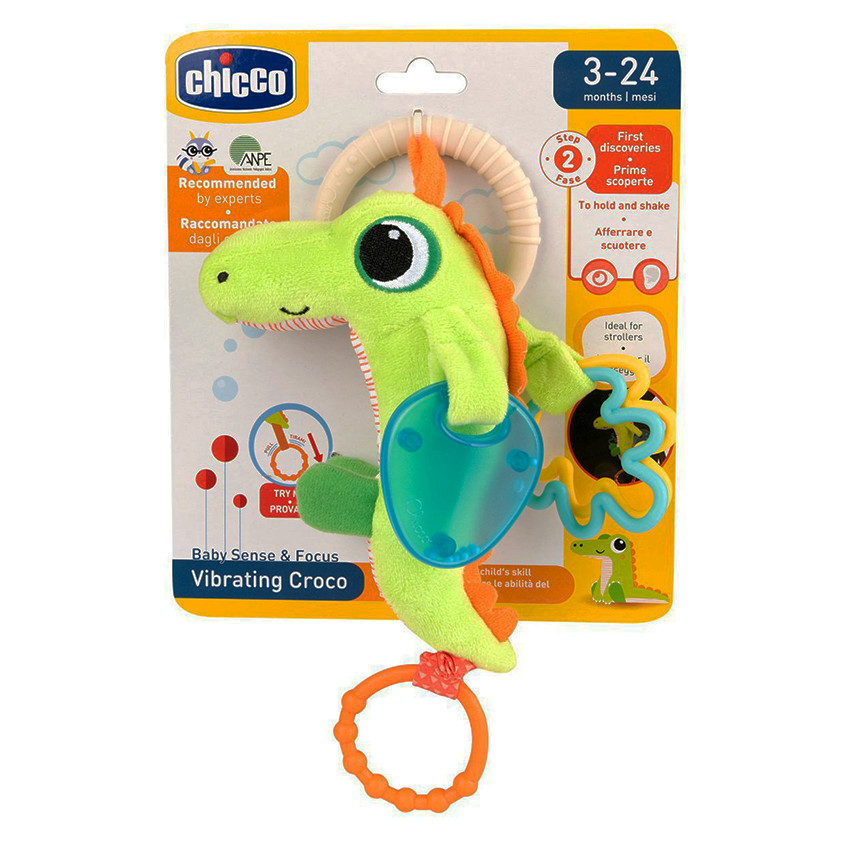 Hochet tissu Crocodile – Vibrating Croco 