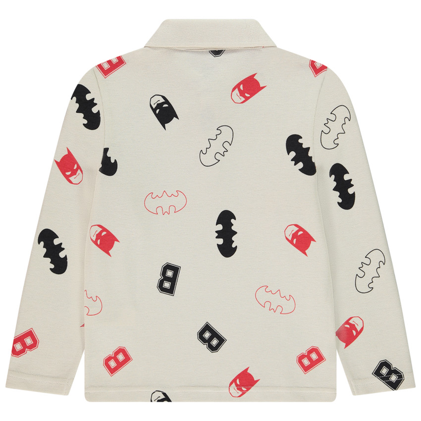 Polo manches longues imprimé Batman Warner pour garçon  