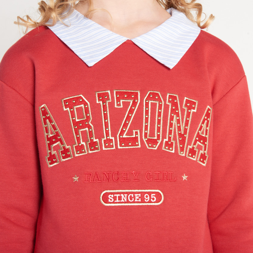 Fantasiejurk van fleece met hemdkraag voor meisjes 