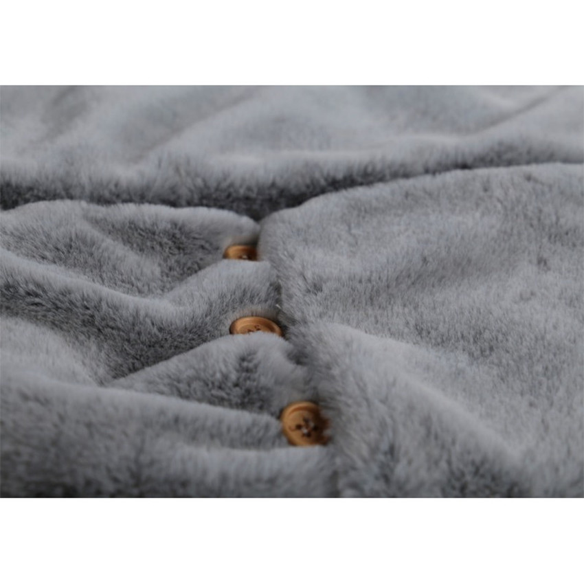 Nid d'ange fausse fourrure Mix & Match - Gris Clair 