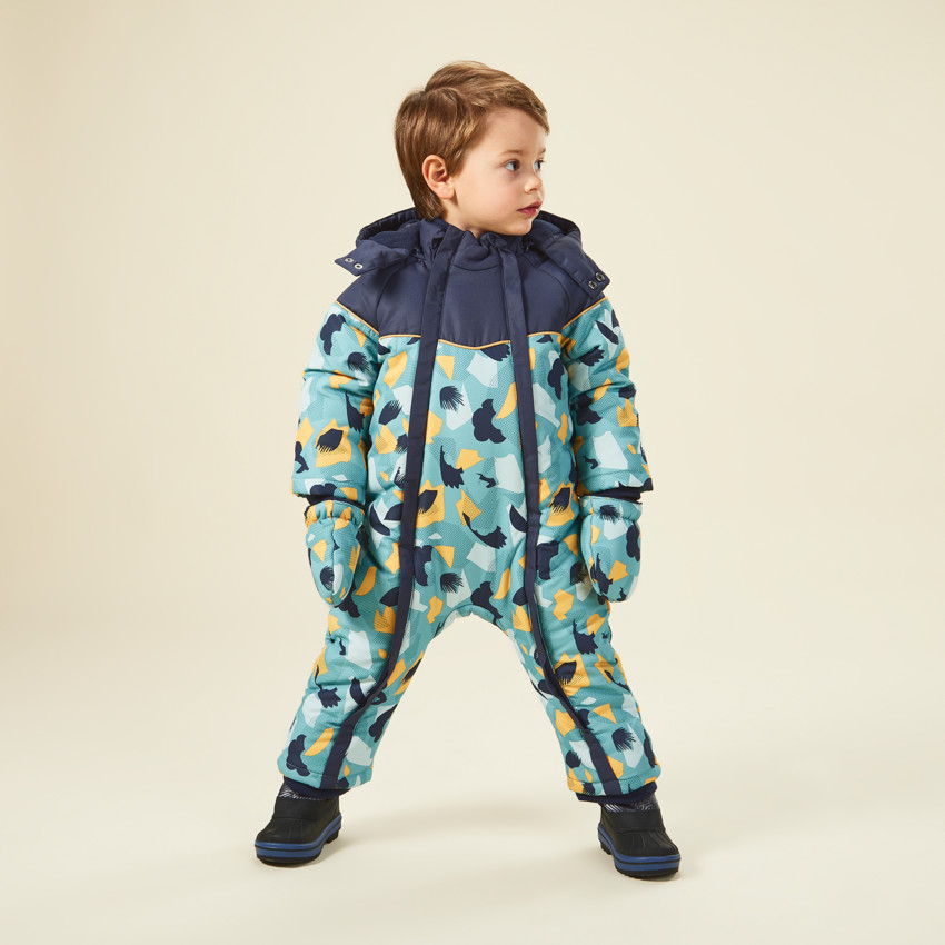 Combi-pilote de ski imprimé graphique pour bébé garçon 