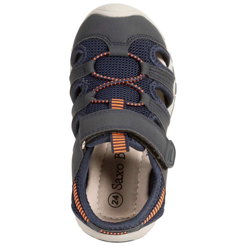 Sandalen met velcro en bicolore elastieken voor jongens 