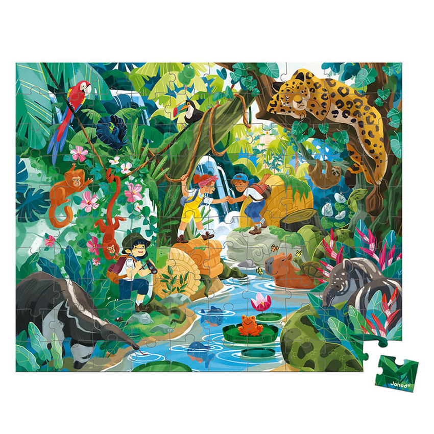 Puzzle À la découverte d’un temple Incas 100 pièces 