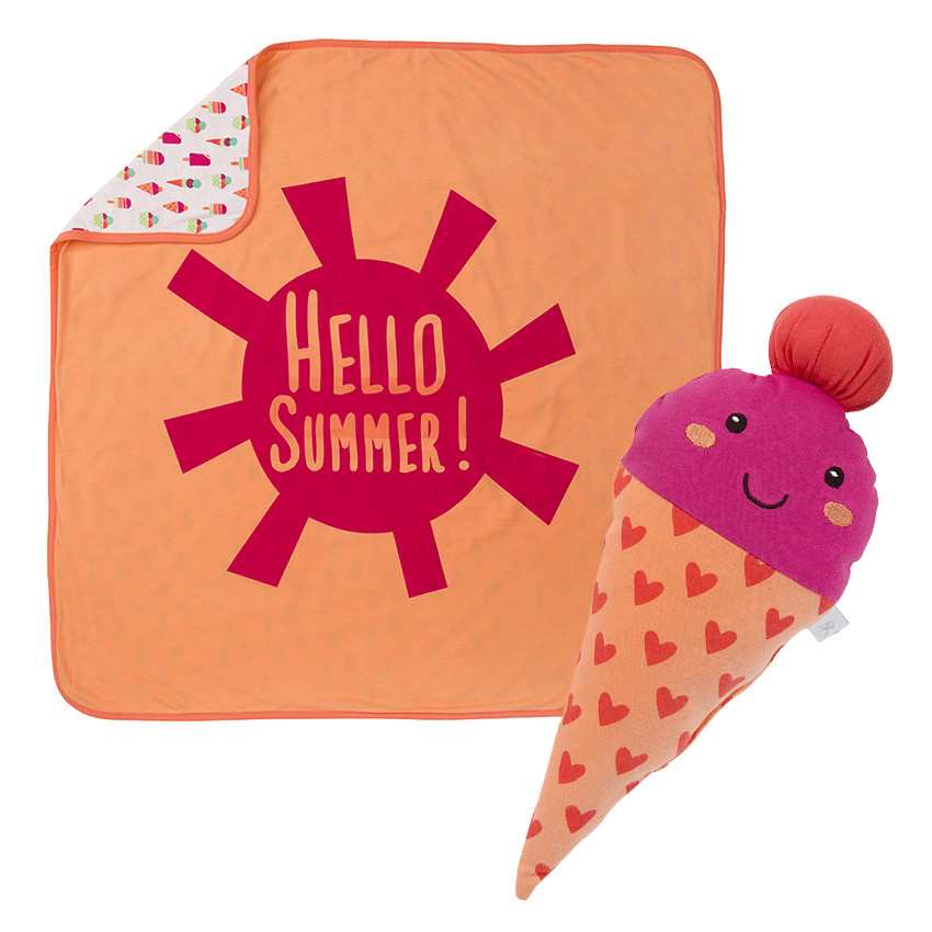 Set couverture et peluche fantaisie 