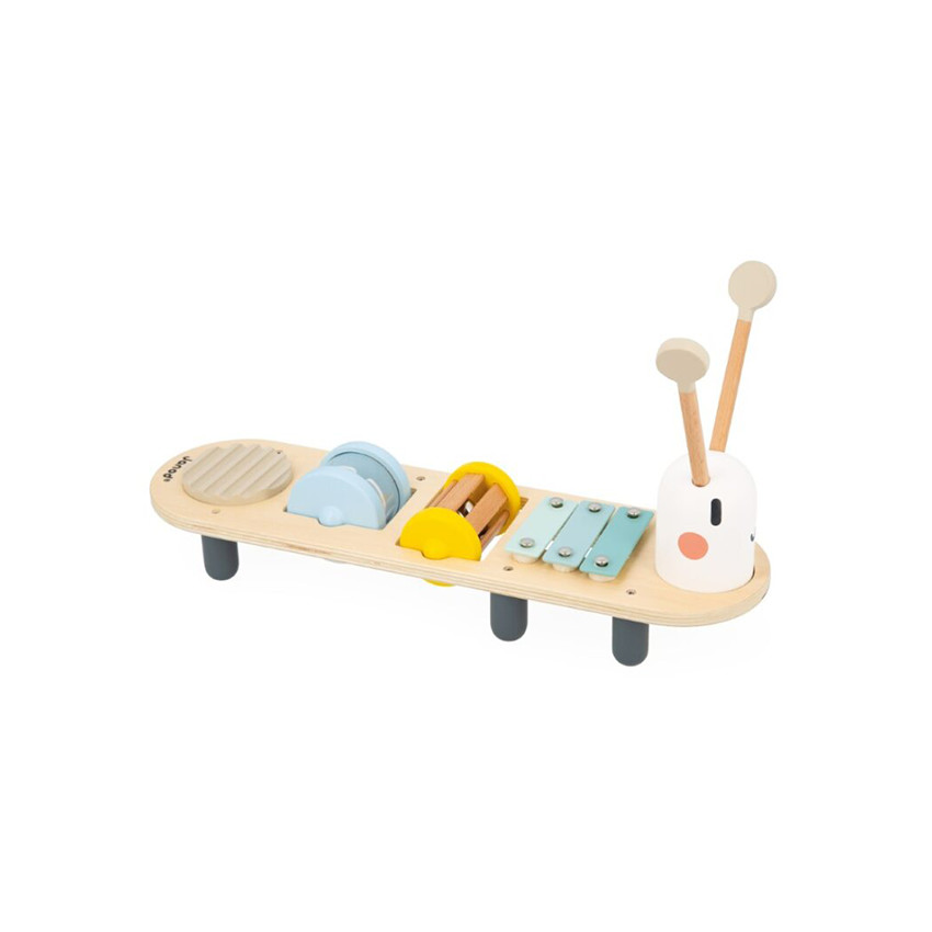 Jeu musical Stand d'éveil sonore chenille  